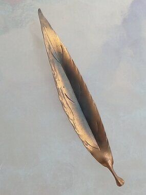 Vintage Stuart Nye Copper Leaf Brooch